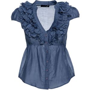 Blousetop - Mouwloos - Ruches