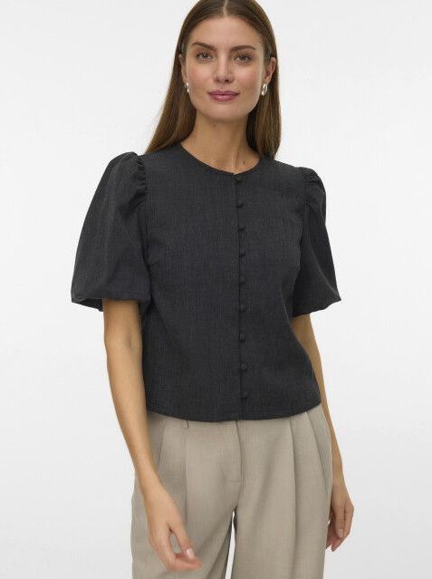 Vmbestie - Top - Blouse - O-hals - 2/4 Ballonmouwen - Loose Fit