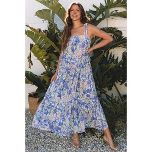 Floral Gelaagde Maxi Jurk
