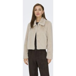 Jacqueline de Yong - Jdymacy Life - Damesjas - Moonbeam - Faux Fur Jacket