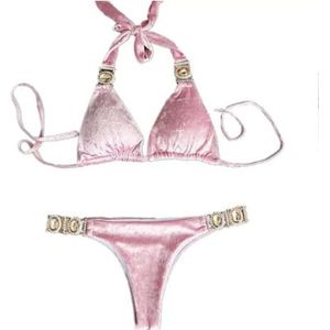 The Dezzy Factory Glamed velvet bikini