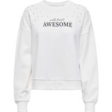 Only - Onljenna - Sweater - Off-white - Boxmodel - Ronde Hals