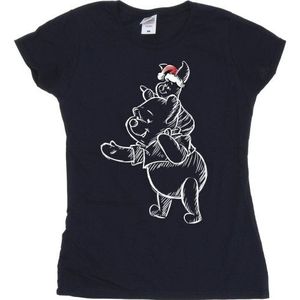 Li-cense Disney dames winnie the pooh knorretje kerst katoenen t-shirt