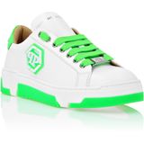 Philipp Plein - Leather Lo-Top Sneakers Hexagon - Wit - Unisex