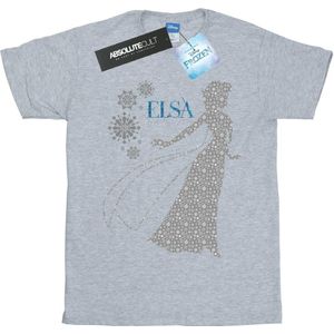 Li-cense Disney dames frozen elsa kerst silhouet katoenen vriendje t-shirt