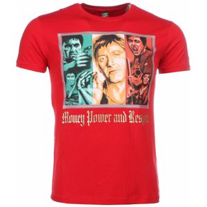 Local Fanatic T-shirt scarface money power respect print