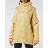 Philipp Plein - Maxi Pullover Hexagon - Geel - Coltrui - Wol