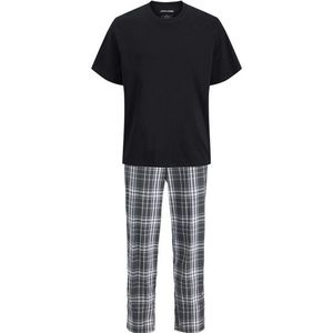 Jack & Jones Heren pyjamaset giftbox jacluca geruit zwart
