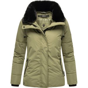 Navahoo - Frostii XIV - Winterjas - Zwart - Met Afneembare Imitatiebontkraag