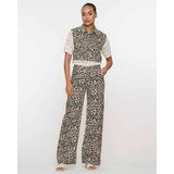 Geisha - Dames Gilet - Veelkleurig - Luipaardprint Denim