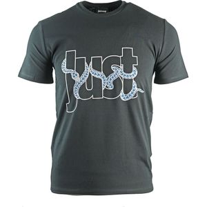 Just Cavalli - S01GC0283 - T-shirt - Zwart - Slangenlogo