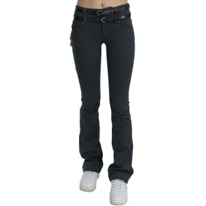 John Galliano Grijze Mid-Waist Slim Flared Denim Broek Dames Jeans