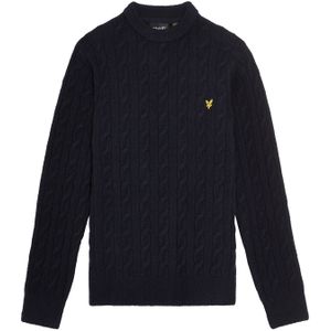 Lyle And Scott - Kabeltrui - Marineblauw - Jongens