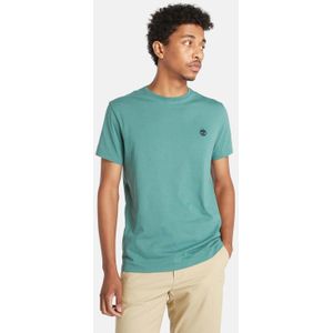 Timberland - Oyster River - T-shirt - Groenblauw - Korte Mouwen - 100% Katoen