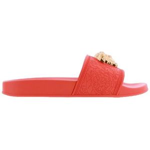 Versace - Dames Pool Slide Sandalen - Rood - Gomma