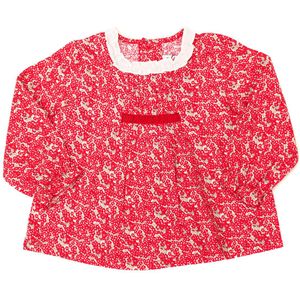 Blouse met lange mouwen en ronde hals 17I07704 meisje