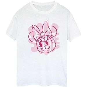 Li-cense Disney dames minnie mouse vet katoenen boyfriend t-shirt