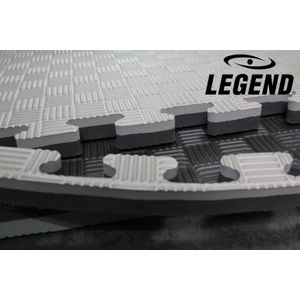 Legend Sports Legend puzzelmat sportvloer | 100 x 100 x 2,5 cm | grijs / zwart