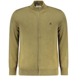 Timberland - Zip-up Cardigan - Groen - Katoen