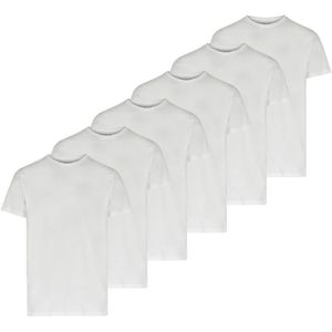 Phil & Co Ondershirt heren t-shirt ronde hals regular fit 6-pack