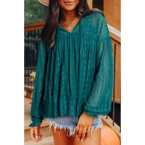 Kanten Lange Mouw Top