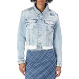 Tommy Hilfiger Jeans Blauw Denim Izzie Cut Jas Dames