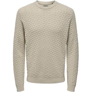 Only & Sons Onskalle reg 12 struc crew knit noo