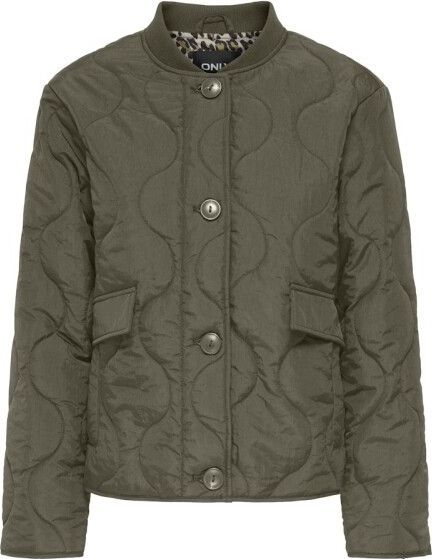 Only - Onlsalsa Leo Jacket - Army - Dames Winterjas
