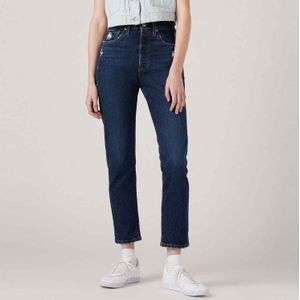 Levi's - 501 Skinny Jeans - Donkerblauw - 5-pocket constructie - High Rise
