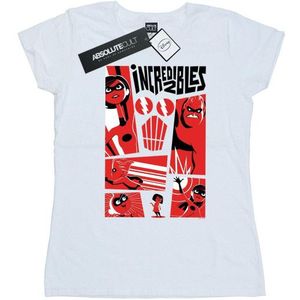 Li-cense Disney dames the incredibles collage katoenen t-shirt