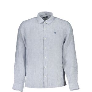 Linnen Overhemd - Blauw - Lange Mouwen