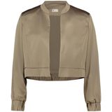 Cocktailjasje met opstaande kraag en elastische band