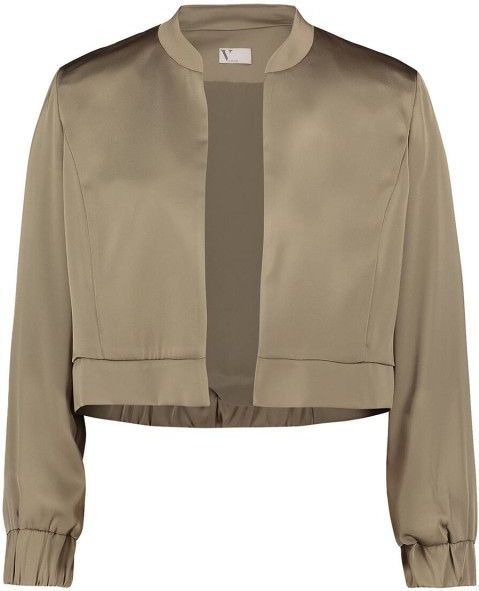 Cocktailjasje met opstaande kraag en elastische band