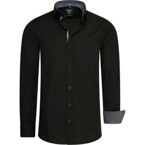 Rusty Neal - Casual Business Overhemd - Body Fit - Contrasterend Design