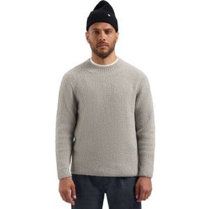 Dstrezzed - Quint Mock Neck - Gebreide Trui - Grijs