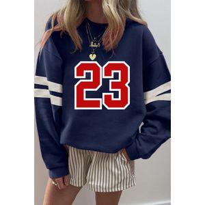 Nummer Grafisch Pullover Sweatshirt