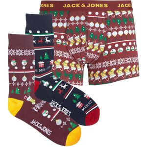 Jack & Jones Giftbox heren 2-paar sokken + boxershort jacjingle