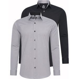 Set van 2 zakelijke overhemden