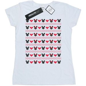 Li-cense Disney dames mickey en minnie kersthartjes katoenen t-shirt