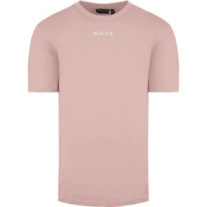 Nicce - Ronde Hals Korte Mouw T-shirt - Roze - Heren - Oversize