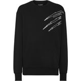 Plein Sport - Sweatshirt Scratch - Hoodie - Zwart - Katoenfleece