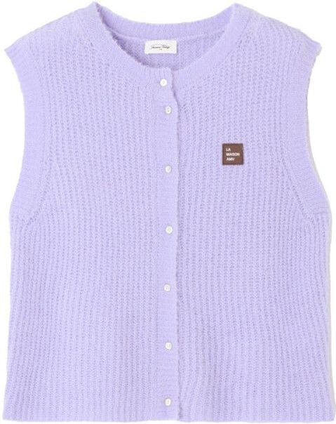 AMERICAN VINTAGE - EAST - Mouwloos Vest - Blauw - Acryl