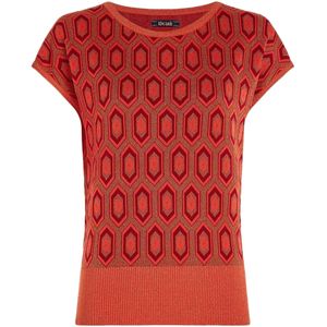 King Louie Ann top crown tweed orange