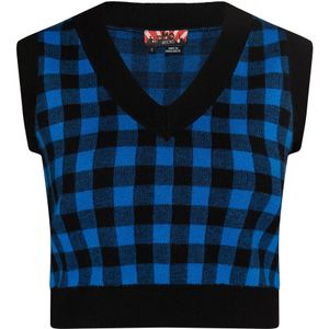 Mymo - Gebreide Trui - Zwart-Blauw - Dames