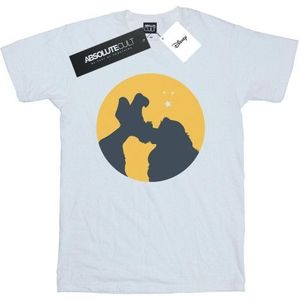 Li-cense Disney heren lady and the tramp maanlicht kus t-shirt