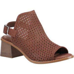 Hush Puppies - Louise - Sandalen - Bruin - Leren Dames
