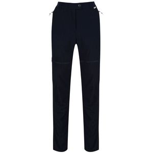Regatta - Dames Mountain - Afritsbroek - Zwart - 94% Polyamide, 6% Elastaan, Waterafstotend, UPF 40+
