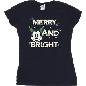 Li-cense Disney dames mickey mouse merry & bright katoenen t-shirt