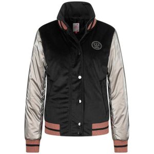 Velvet Padded Bomber Jacket - Groen - Polyester