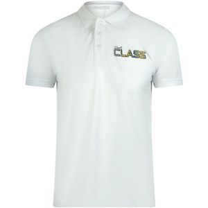 Cavalli Class - Off White - Poloshirt - Levendige Bloemenlogo